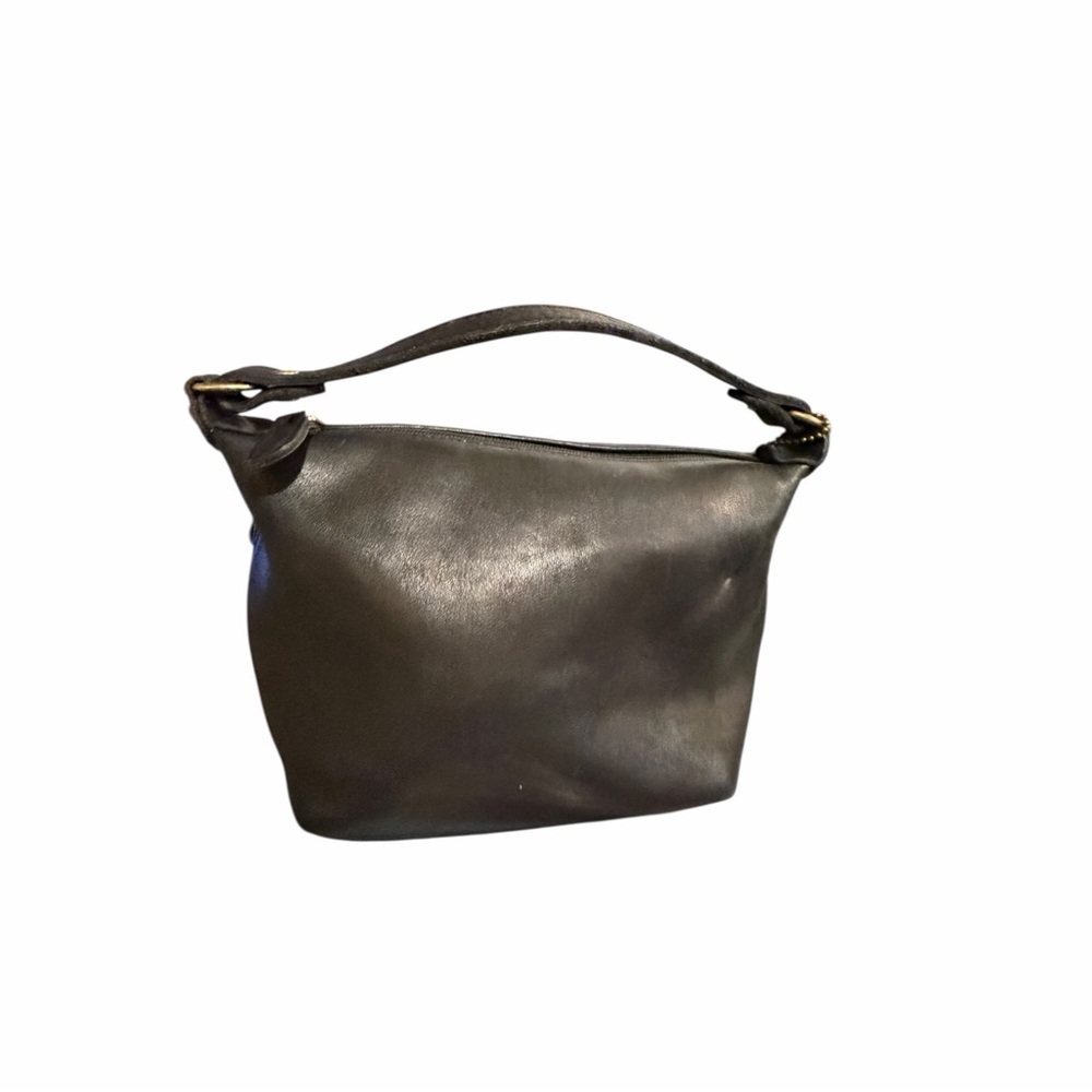 Coach Vintage Black Leather Bag | Classic Mini Hobo | USA Made - Picture 11 of 13